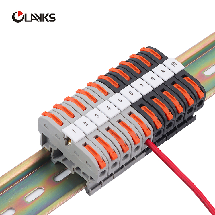 de-PCT-DIN-RAIL-TERMINAL-BLOK-COMPACT-SPLICING-WIRE-CONNECTOR